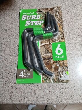 Realtree Sure Step 6-Pack Black Screw-In Tree Steps